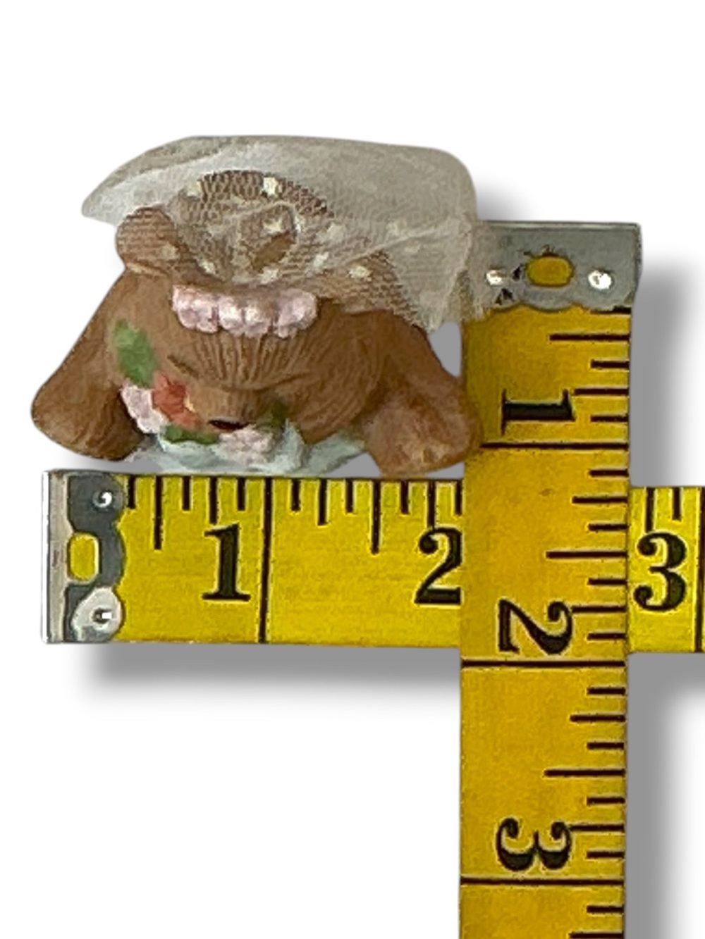 Vintage Bride Teddy Bear Hand Painted Porcelain 1413 Homco Figurine Collectible - Picture 8 of 16